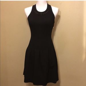 Juicy Couture Fit and Flare Jewel Neck Dress
